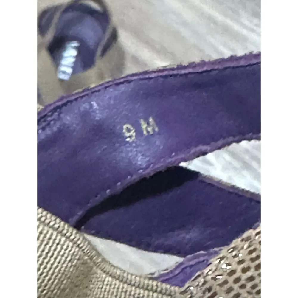 VanEli tan brown strappy ballet flat 9 Marjory